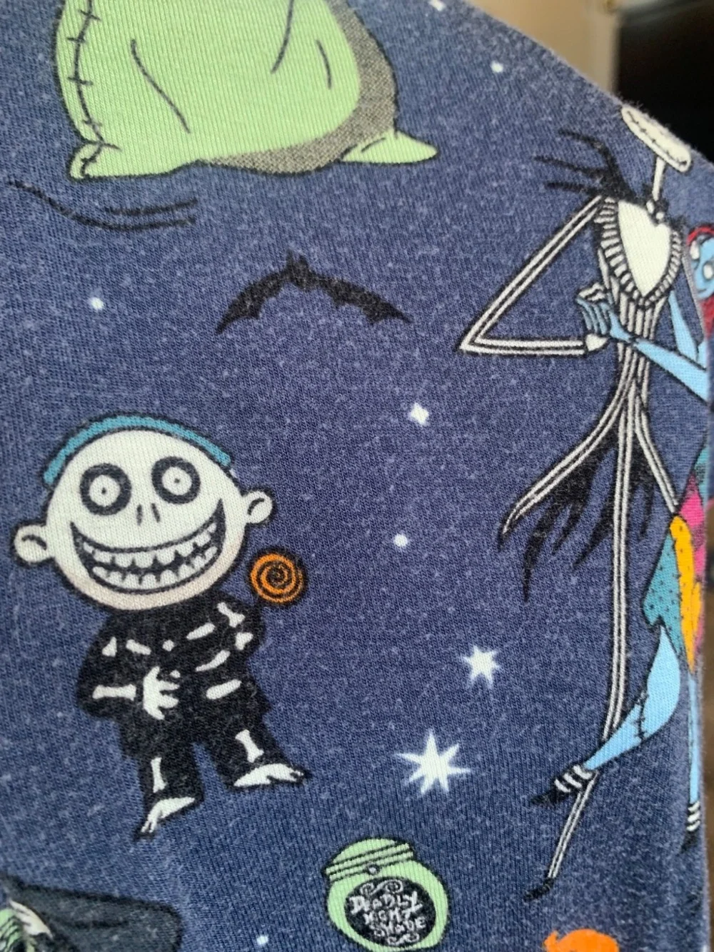 Disney Little Sleepies Spooky Nightmare before Christmas Bamboo Pajamas Sz.5/6